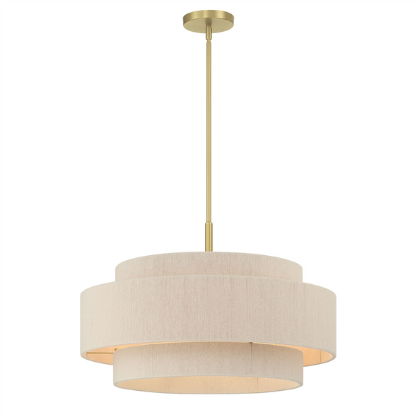 Helbert Five Light Chandelier, Vintage Brass, 5-Light, E12 Candelabra, 120V