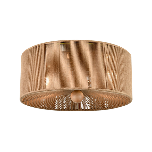 Two Light Flush Mount, Brushed Nickel, 2-Light, Medium (E26), 120V