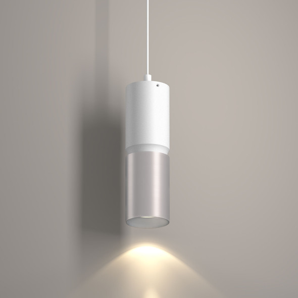 3in X 10inH 2-TONE Cylinder 9/12/15W 3CCT 120-277V DUAL-DIM Wiith Canopy WHITE/BN