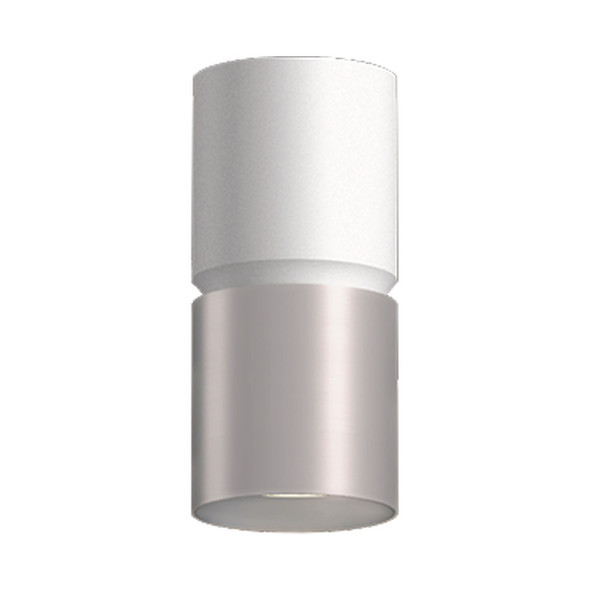 4in X 10inH 2-TONE Cylinder 15/20/25W 3CCT 120-277V DUAL-DIM Wiith Canopy WHITE/BN