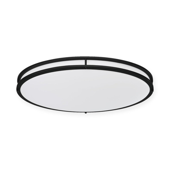 32in Oval Ceiling DOUBLE-RING 48W 5CCT - Blk