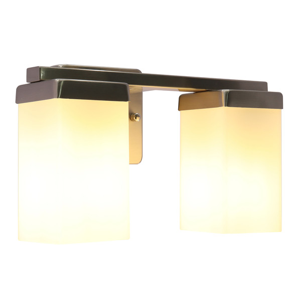 Medium Base M Series Vanity Light 2-LAMP Bn