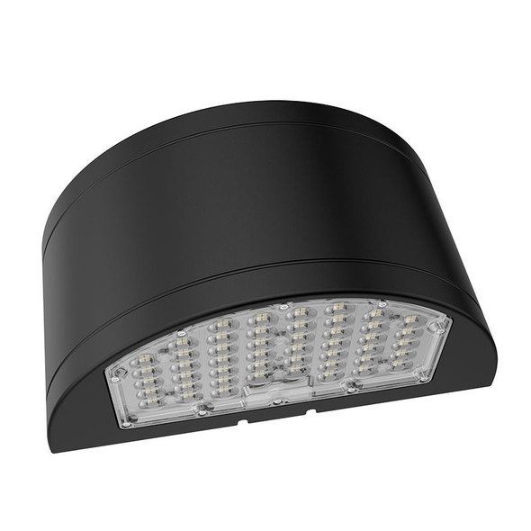 HALF-CYLINDER Wall Pack 48/64/80W 3CCT Select Type 2/3/4 With Photocell Bk image 1