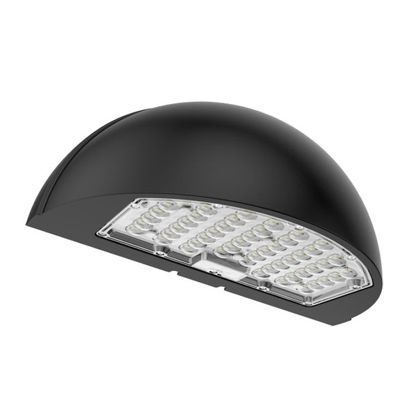 HALF-MOON Wall Pack 24/32/40W 3CCT Select Type 2/3/4 With Photocell Bk image 1