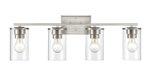 Millennium Lighting Verlana Three Light Wall Sconce, Brushed Nickel, 4-Light, Medium E26 Base, 120V