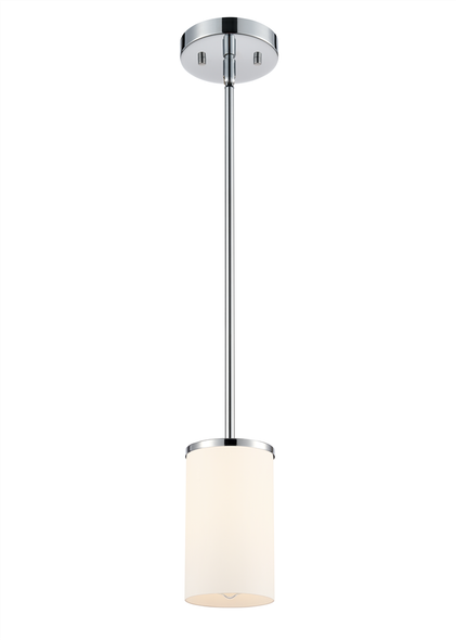 Verlana One Light Pendant, Chrome, 1-Light, 60W, 120V