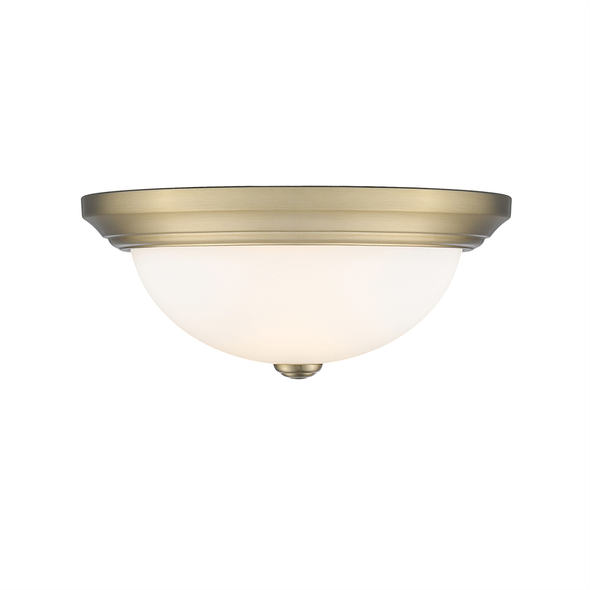 Millennium Lighting 4903 2-Light Flushmount, Modern Gold, 13" W, 5⅝" H, 2 x 60W, 120V, Medium (E26)