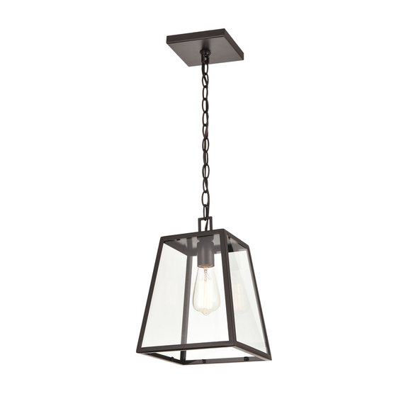 Millennium Lighting Grant One Light Outdoor Pendant, Powder Coated Bronze, 1-Light, Medium (E26) Base, 120V