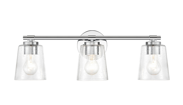 Millennium Lighting 8113 One Light Vanity, Chrome, 3-Light, Medium (E26) Base, 120V