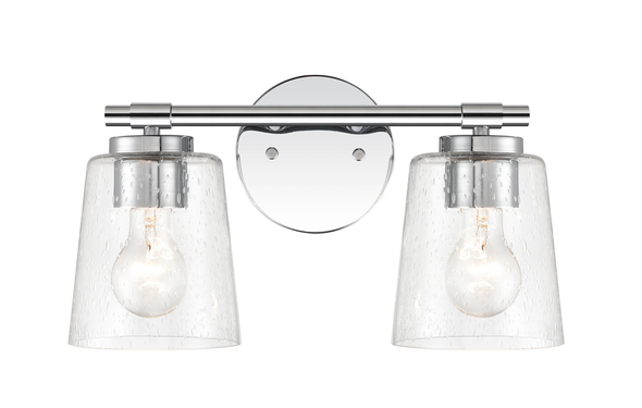 Millennium Lighting 8112 One Light Vanity, Chrome, 2-Light, Medium (E26) Base, 120V