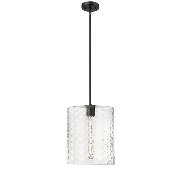 Ashli One Light Pendant, Matte Black, 1-Light, Medium (E26), 100W, 120V