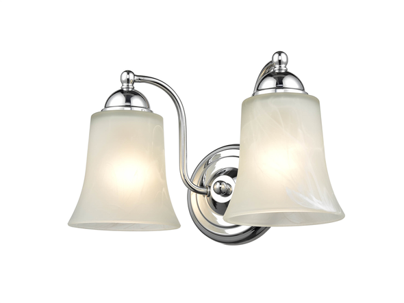 Millennium Lighting 9332 Two Light Vanity, Chrome, 2-Light, Medium (E26) Base, 120V
