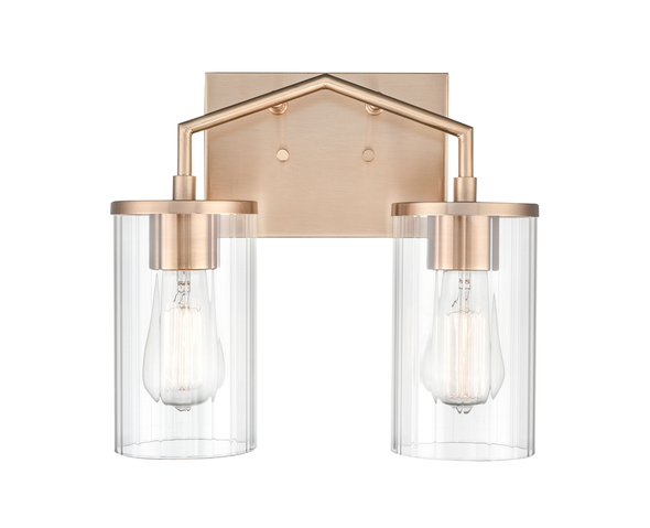 Millennium Lighting 9522 Two Light Vanity, Modern Gold, 2-Light, Medium (E26) Base, 120V