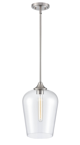 Millennium Lighting Ashford One Light Pendant, 1-Light, Brushed Nickel, Medium (E26) Base, 120V
