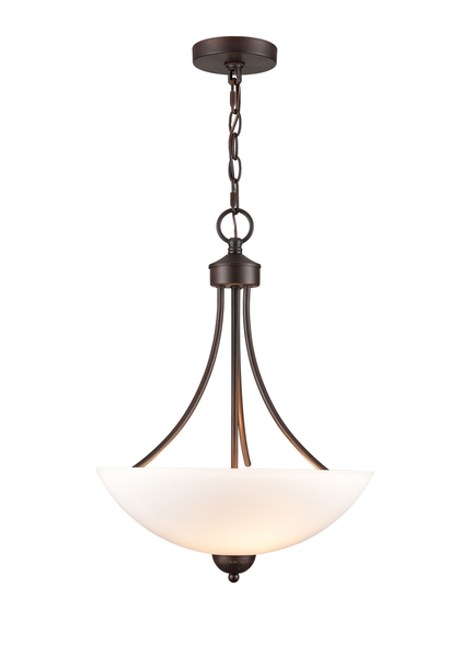 Ivey Lake Two Light Pendant, Rubbed Bronze, 2-Light, Medium (E26) Base, 120V