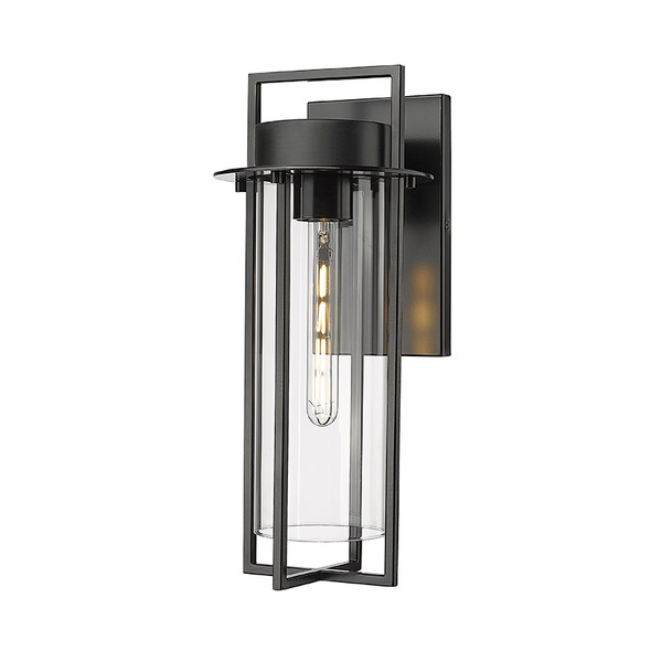 Russell One Light Outdoor Wall Mount, Textured Black, 1-Light, Medium E26 Base, 120V