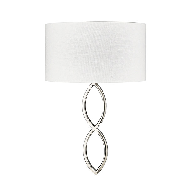 Rylee One Light Sconce, Brushed Nickel, 1-Light, Medium E26 Base, 120V, 60W