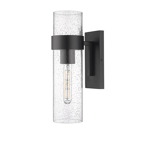 One Light Sconce, Matte Black, 1-Light, E12 Candelabra Base, 120V