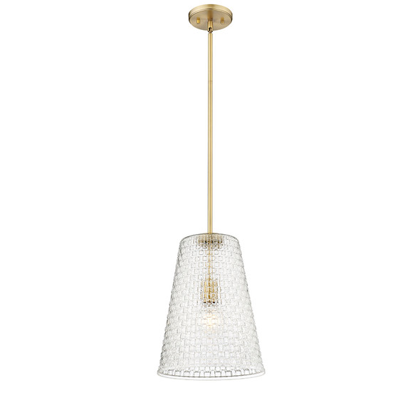 Saben One Light Pendant, Vintage Brass, 1-Light, Medium E26 Base, 60W, 120V