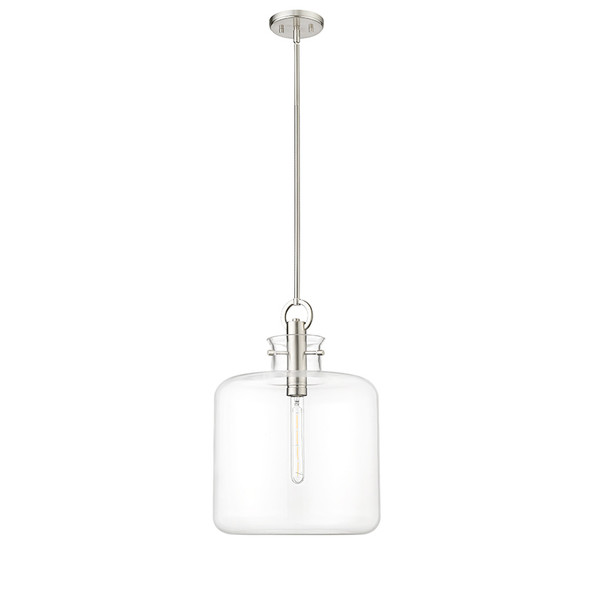 Hayloft One Light Pendant, Brushed Nickel, 1-Light, Medium (E26) Base, 120V, 60W