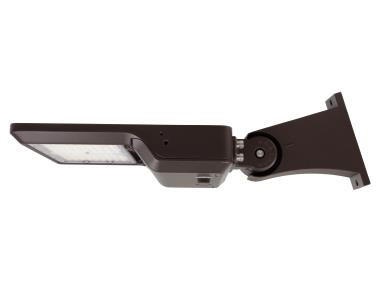 MaxLite Area Light, 80W/60W/50W, 120-277V, Type III, 3000K/4000K/5000K, Bronze, Flexible Arm Mount, C-Max Compatible, TAA