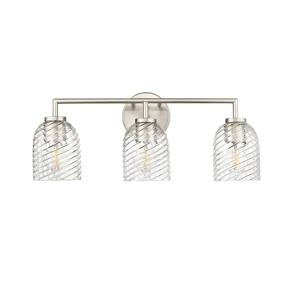 Catania Three Light Vanity, Brushed Nickel, 3-Light, Medium (E26), 120V