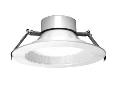 MaxLite Universal RCF Series Commercial Downlight, 8", 14/17/20W, 3000K/3500K/4000K, 120-347V, 0-10V Dimming, White Trim