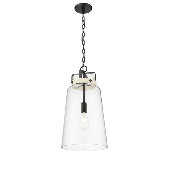 Lolla One Light Pendant, Matte Black, 1-Light, E26 Medium Base, 120V, 60W