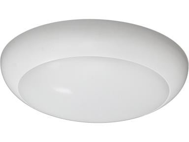 MaxLite Disc Light, 7" O.D., 11W, 90 CRI, 2700K/3000K/4000K/5000K CCT Selectable, White Finish