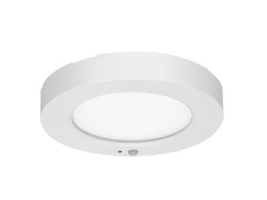 MaxLite Fleming Flush Mount/Surface Downlight Gen 2, 5", Slim, White, 12W, 90 CRI, 2700K/3000K/3500K/4000K/5000K Selectable, Bi-Level Motion Sensor
