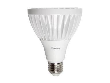 MaxLite LED High Output PAR Lamp, PAR30, 18W, Wet Rated, Dimmable, 4000K, Spot 15°