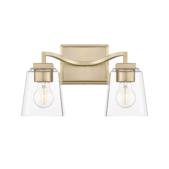 Avenna Two Light Vanity, 2-Light, Modern Gold, 120V, E26 Medium Base