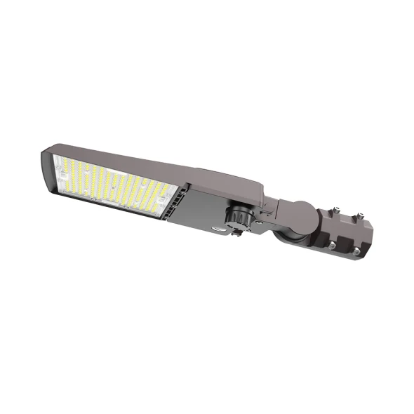 Euri Lighting LED Area Light, 100W/120W/150W, 3000K/4000K/5000K, 120-277V, Type III, 0-10V Dimmable, IP65, Wet Rated, 7-pin Receptacle