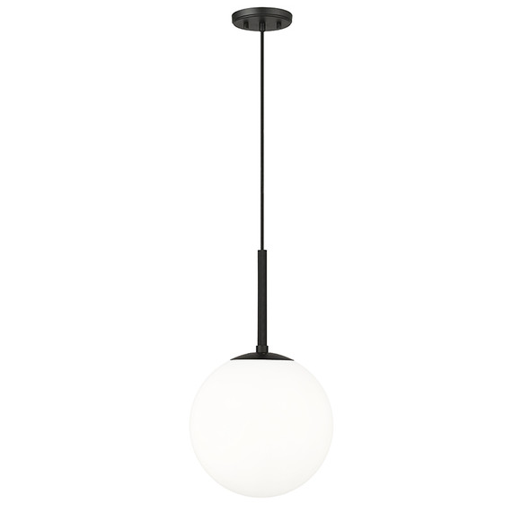 Kairo One Light Pendant, Matte Black, 1-Light, E26 Medium Base, 120V, 60W