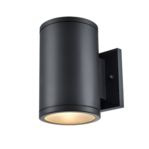 Vegas One Light Outdoor Wall Sconce, Powder Coated Black, 1-Light, Medium E26 Base, 120V