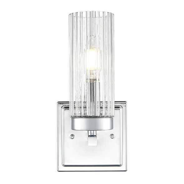 Millennium Lighting Iversen One Light Sconce, Chrome, 1-Light, E12 Candelabra Base, 120V, 60W