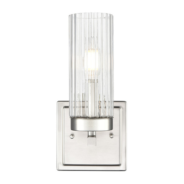 Millennium Lighting Iversen One Light Sconce, Brushed Nickel, 1-Light, 60W, 120V, E12 Candelabra Base