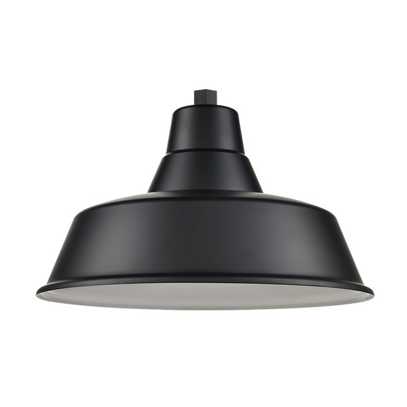 Classic Warehouse One Light Shade, 17", Satin Black