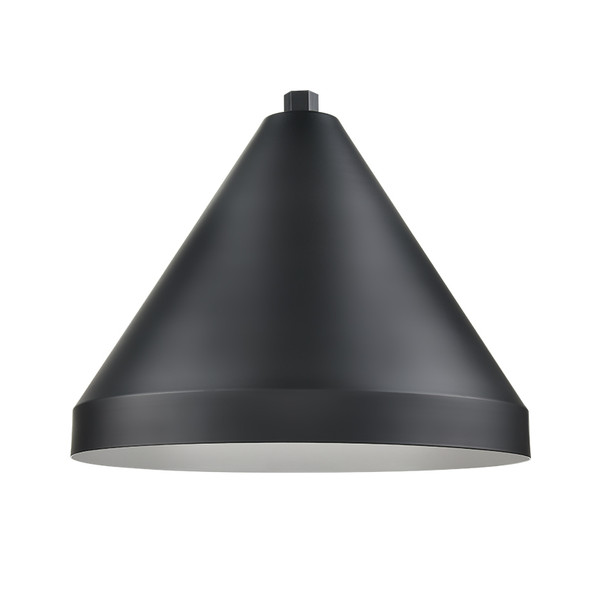 Millennium Lighting R Series 17" Cone One Light Shade, Satin Black, 1-Light, Medium E26 Base, 120V