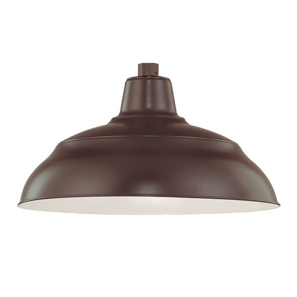 Millennium Lighting R Series 17" Warehouse Shade, Architectural Bronze, 1-Light, E26 Medium Base, 200W Max, 120V, Wet Location