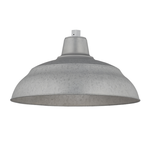 Millennium Lighting R Series 17" Warehouse Shade, Galvanized Finish, 1-Light, Medium E26 Base, 120V
