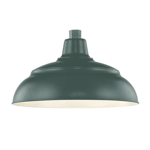 Millennium R Series 14" Warehouse Shade, Satin Green, 1-Light, Medium E26 Base, 120V, 200W