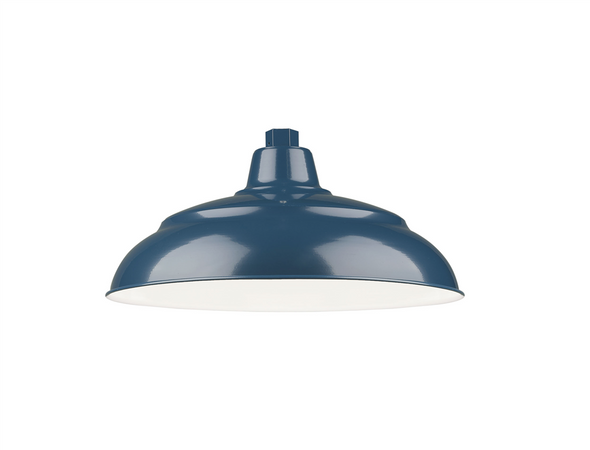 R Series 14" Warehouse Shade, 14", Navy Blue