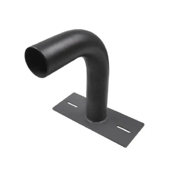 Euri Lighting Rounded Wall Mount Tenon Adapter, 90 Degree, Horizontal Arm, Steel, Dark Bronze