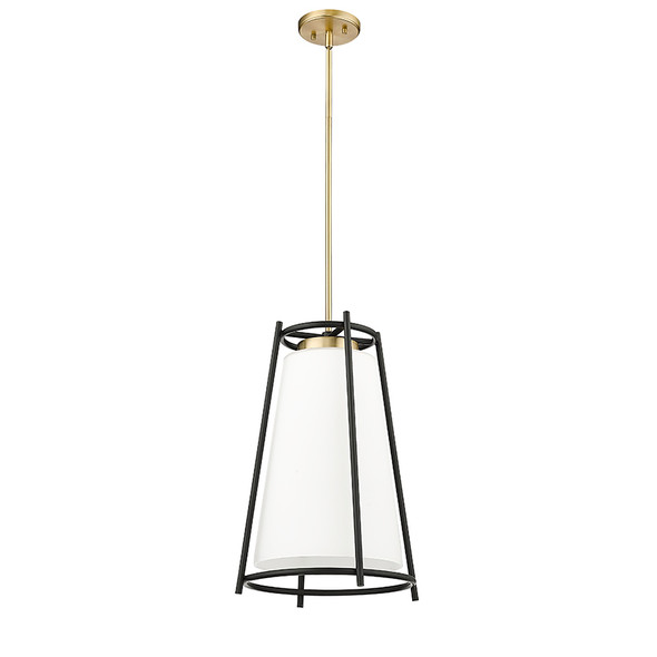 Milroe One Light Pendant, Vintage Brass, 1-Light, E26 Medium Base, 60W, 120V