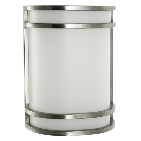 Sunlite LED Half Cylinder Wall Fixture, 12W/15W/23W, 850/1150/1650 lumens, 30K/40K/50K CCT selectable, 120V, Brushed Nickel, Phase Dimming