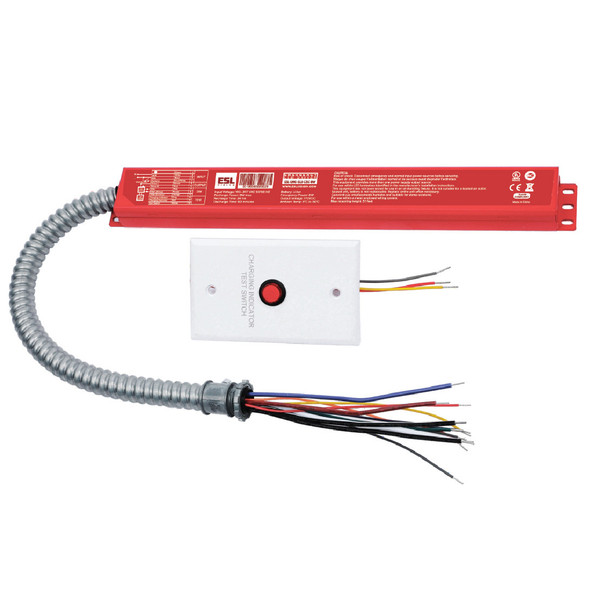 ESL Vision LED Emergency Driver, 40W, 100-347V, 0-10V/Non-Dimming Compatible, 90-Min Emergency Operation