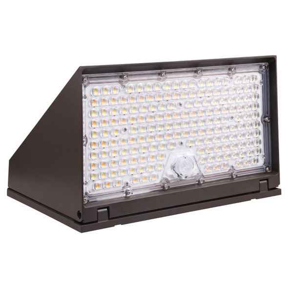 ESL Vision Full Cut Off Wall Pack, 80W-100W-120W, 3000K-4000K-5000K, Bronze, 120-277V