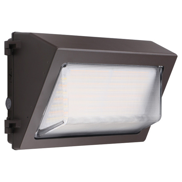 ESL Vision Wall Pack, 80W|100W|120W, 3000K|4000K|5000K, Bronze, 7th Generation, Emergency Battery Backup