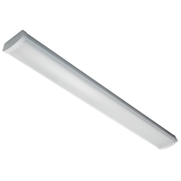 Sunlite LFX/WA5 4' Linear Surface Mount Fixture, 32W/40W/48W, 3680/4600/5520 lumens, 3500K/4000K/5000K, 120-277V, 0-10V dimming, Emergency Battery Backup, White finish
